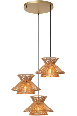 TASMAN - Hanglamp - 3xE27 - Naturel*Lucide Shop