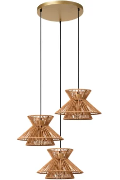 TASMAN - Hanglamp - 3xE27 - Naturel*Lucide Shop
