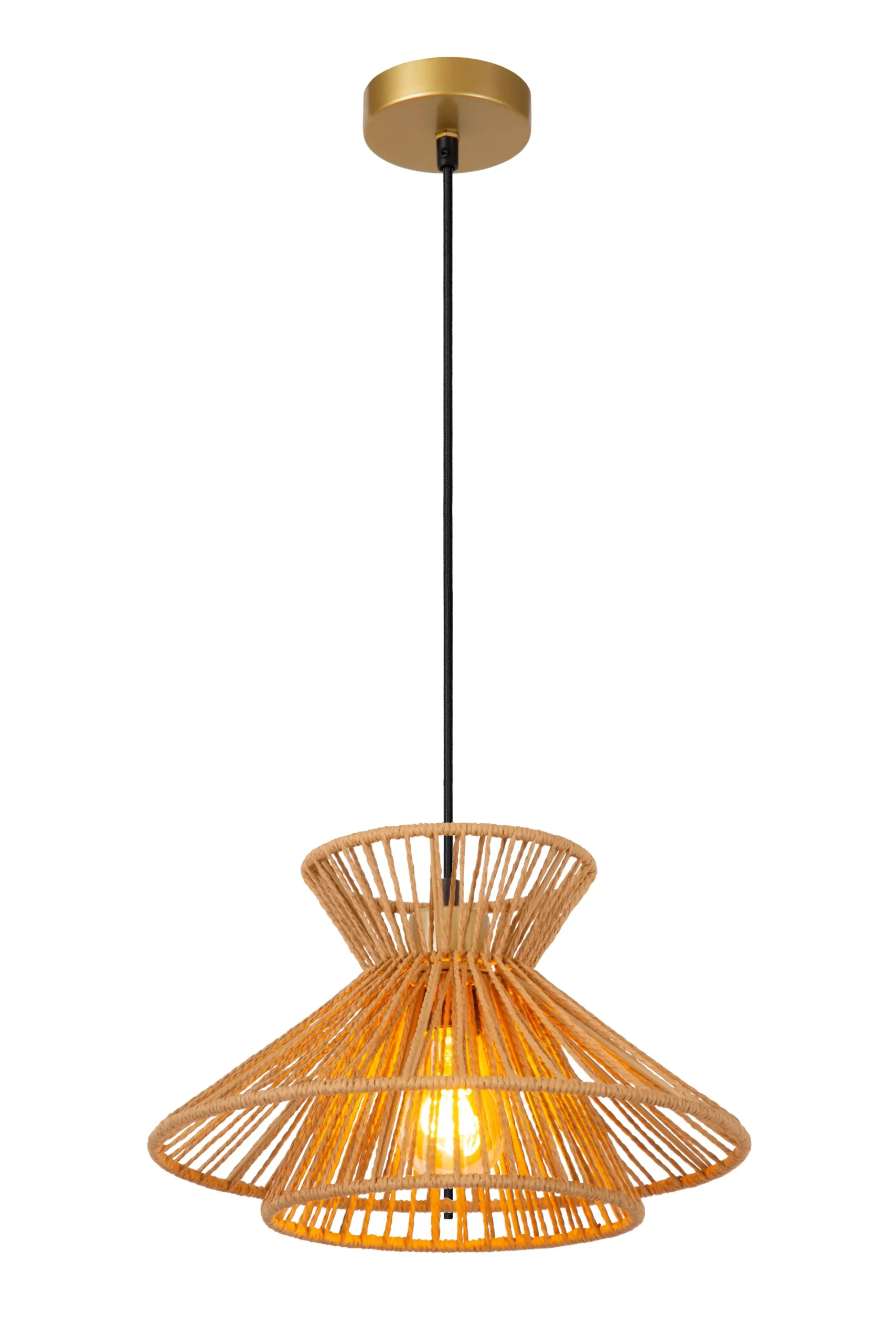 TASMAN - Hanglamp - 1xE27 - Naturel*Lucide Best