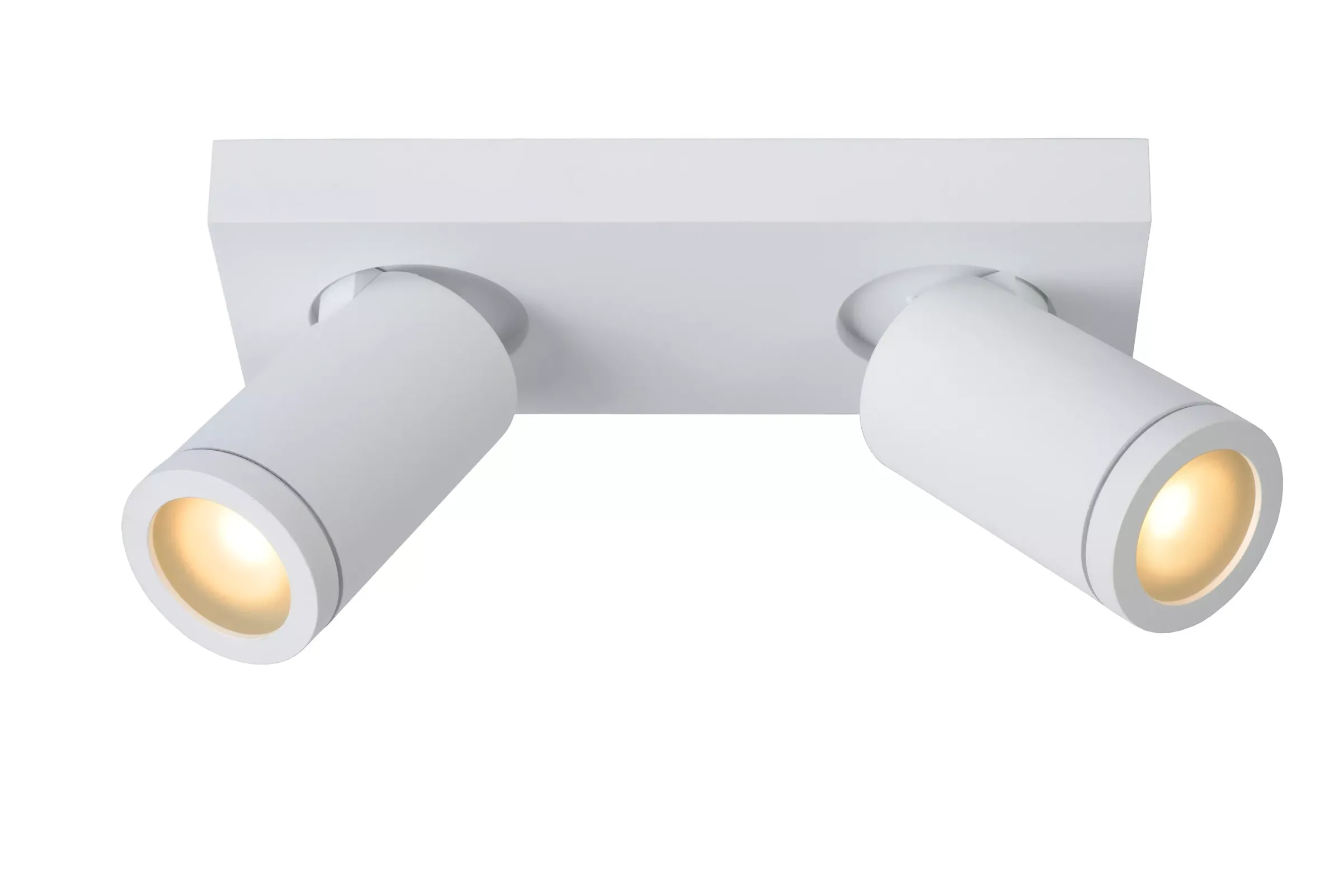 TAYLOR - Plafondspot Badkamer - LED Dim to warm - GU10 - 2x5W 2200K/3000K - IP44 - Wit*Lucide Hot