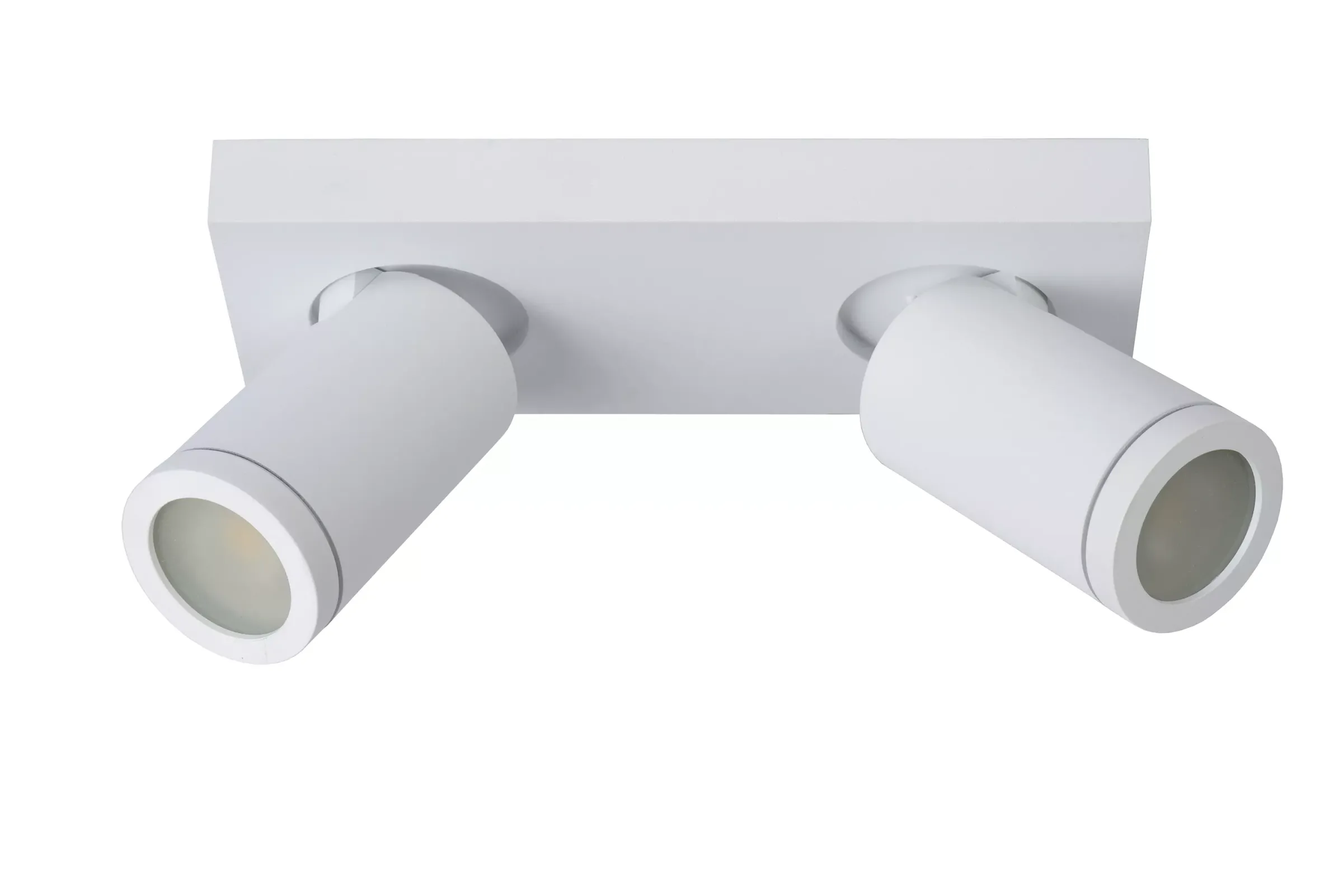 TAYLOR - Plafondspot Badkamer - LED Dim to warm - GU10 - 2x5W 2200K/3000K - IP44 - Wit*Lucide Hot