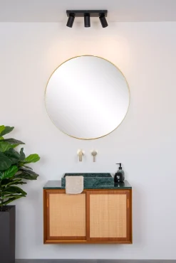 TAYLOR - Plafondspot Badkamer - LED Dim to warm - GU10 - 3x5W 2200K/3000K - IP44 - Zwart*Lucide Best