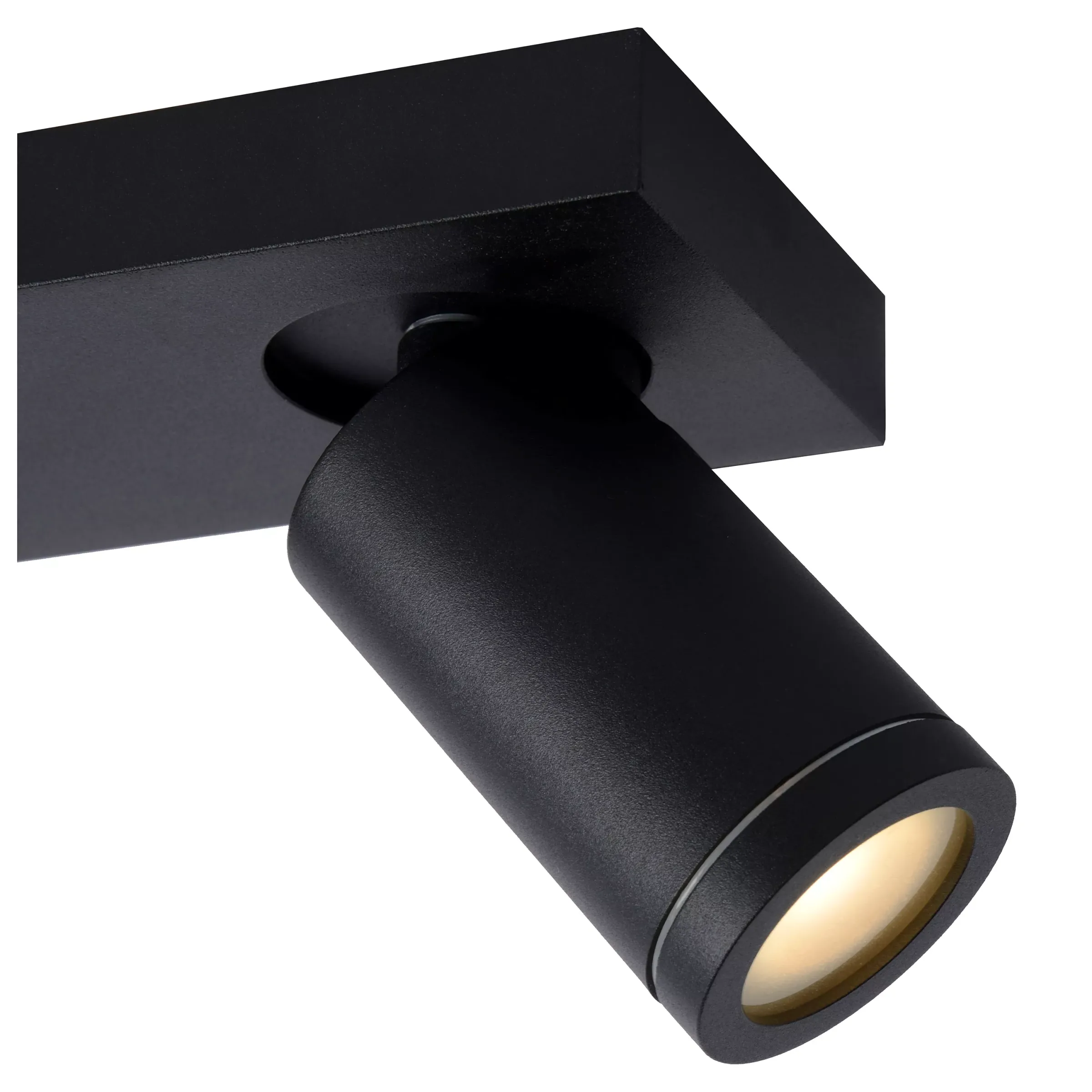 TAYLOR - Plafondspot Badkamer - LED Dim to warm - GU10 - 3x5W 2200K/3000K - IP44 - Zwart*Lucide Best