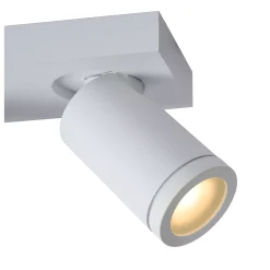 TAYLOR - Plafondspot Badkamer - LED Dim to warm - GU10 - 3x5W 2200K/3000K - IP44 - Wit*Lucide Cheap