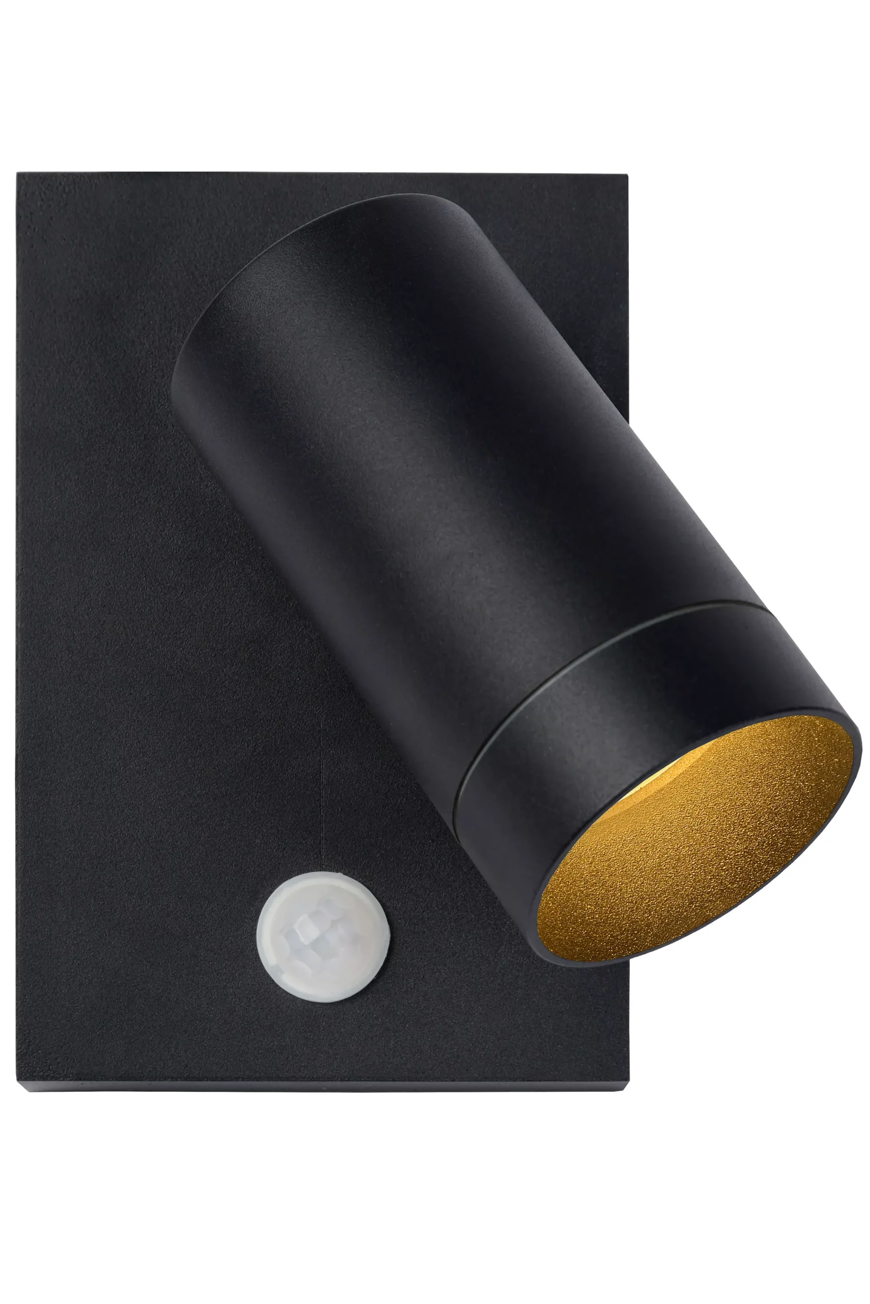 TAYLOR - Wandspot / Wandlamp Binnen/Buiten - 1xGU10 - IP54 - Beweging & dag/nacht sensor - Zwart*Lucide Store