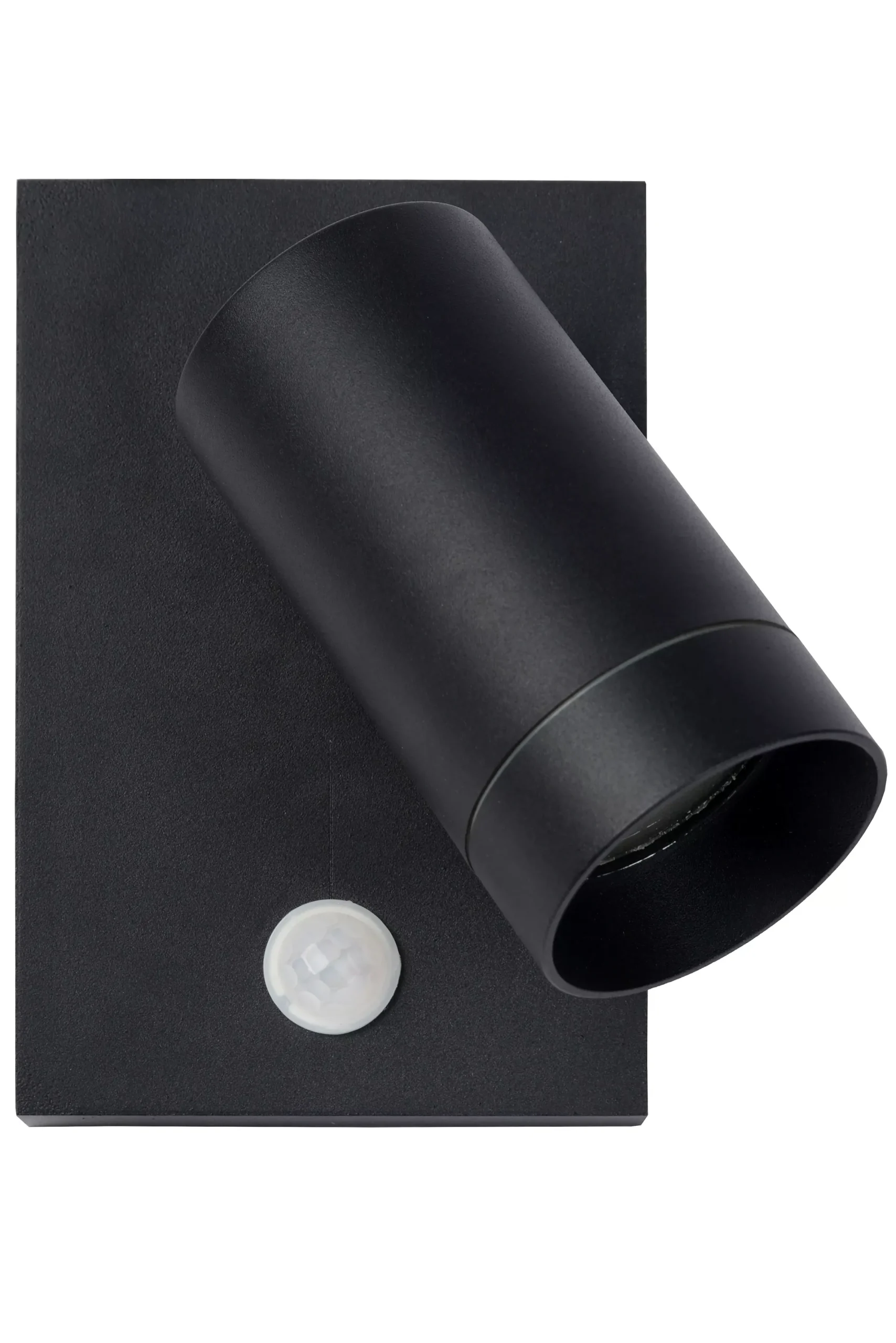 TAYLOR - Wandspot / Wandlamp Binnen/Buiten - 1xGU10 - IP54 - Beweging & dag/nacht sensor - Zwart*Lucide Store