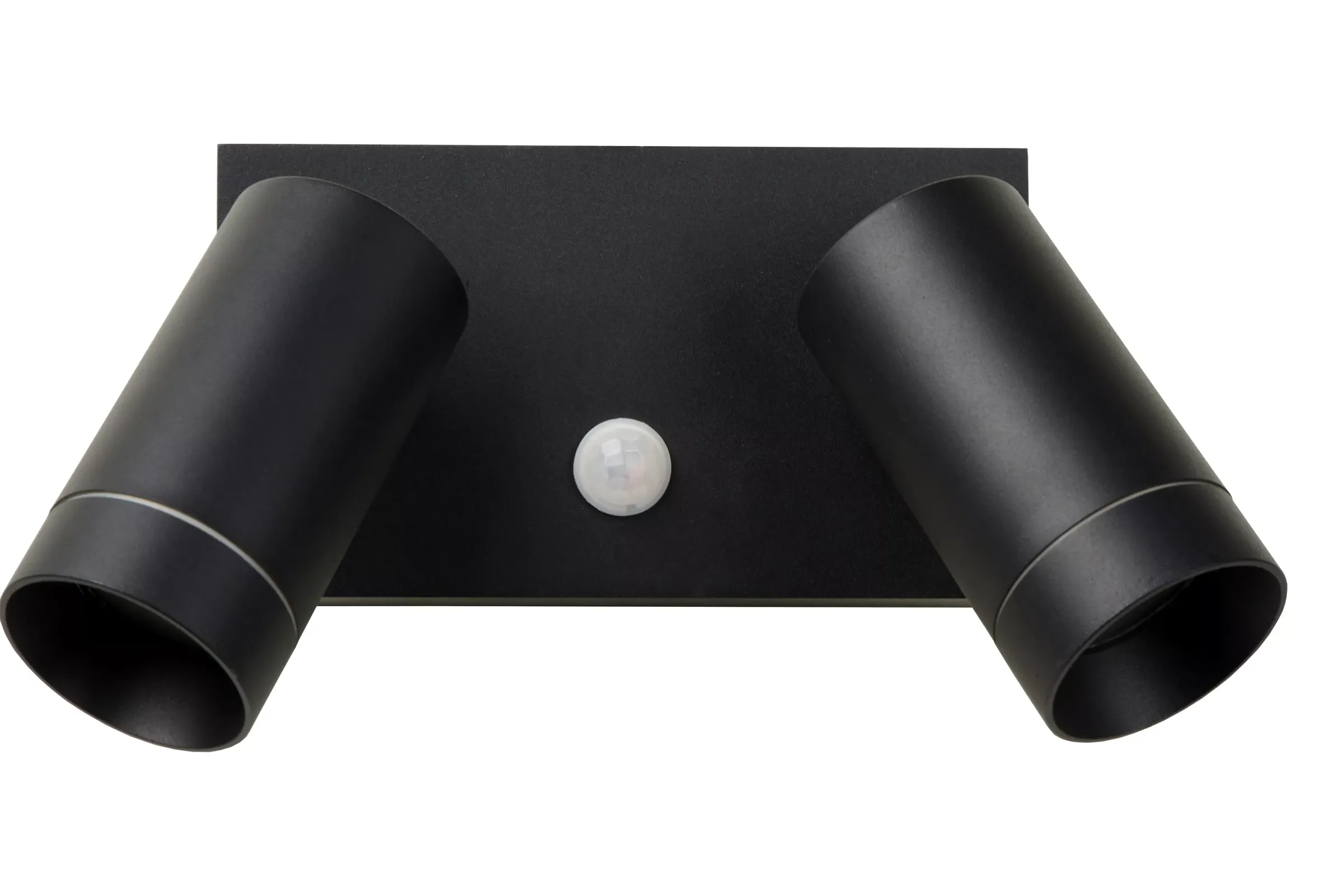 TAYLOR - Wandspot / Wandlamp Binnen/Buiten - 2xGU10 - IP54 - Beweging & dag/nacht sensor - Zwart*Lucide Best Sale