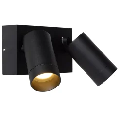 TAYLOR - Wandspot / Wandlamp Binnen/Buiten - 2xGU10 - IP54 - Beweging & dag/nacht sensor - Zwart*Lucide Best Sale