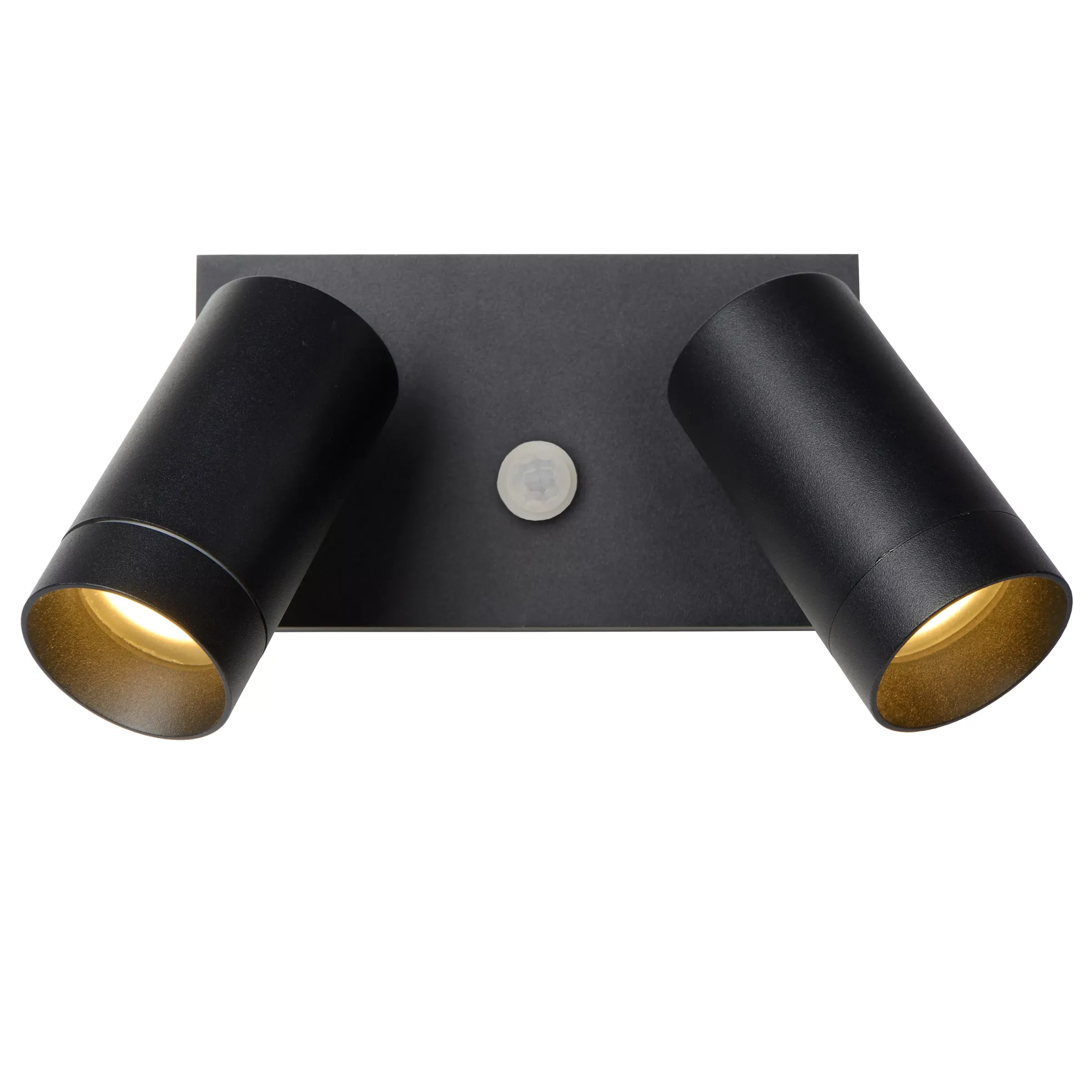 TAYLOR - Wandspot / Wandlamp Binnen/Buiten - 2xGU10 - IP54 - Beweging & dag/nacht sensor - Zwart*Lucide Best Sale