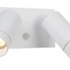 TAYLOR - Wandspot / Wandlamp Binnen/Buiten - 2xGU10 - IP54 - Beweging & dag/nacht sensor - Wit*Lucide Cheap