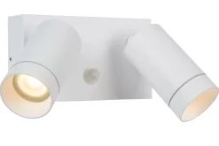 TAYLOR - Wandspot / Wandlamp Binnen/Buiten - 2xGU10 - IP54 - Beweging & dag/nacht sensor - Wit*Lucide Cheap