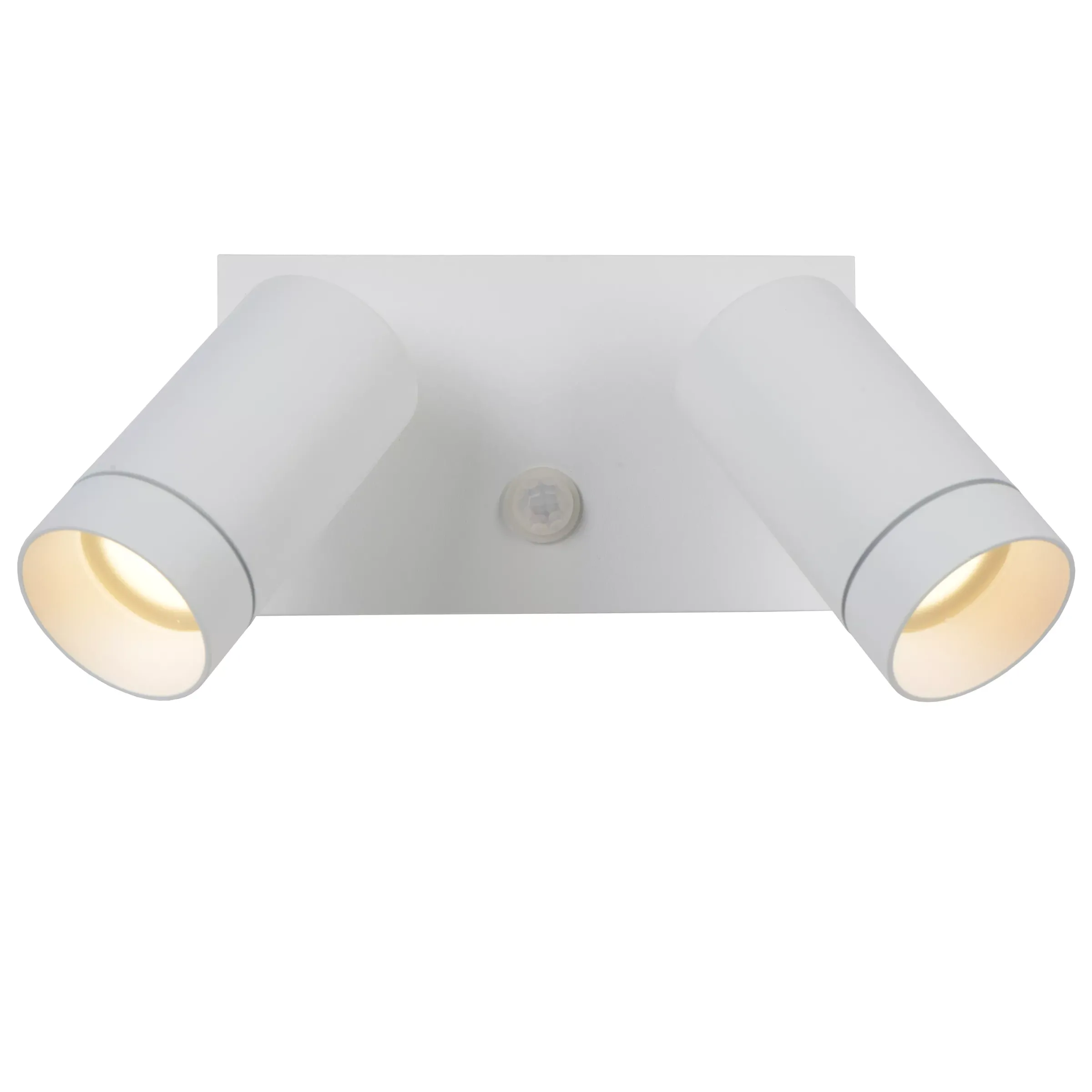 TAYLOR - Wandspot / Wandlamp Binnen/Buiten - 2xGU10 - IP54 - Beweging & dag/nacht sensor - Wit*Lucide Cheap