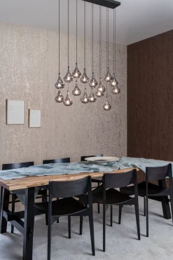 TEARS - Hanglamp - LED Dimb. - G4 - 16x1,5W 3000K - Zwart*Lucide Flash Sale