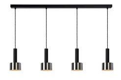 TEUN - Hanglamp - 4xE27 - Zwart*Lucide Best Sale