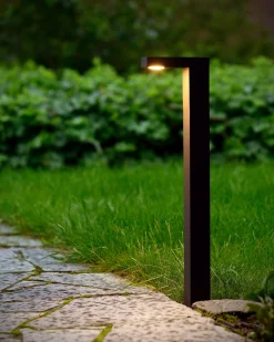 TEXAS - Sokkellamp - LED - 1x7W 3000K - IP54 - Antraciet*Lucide Outlet