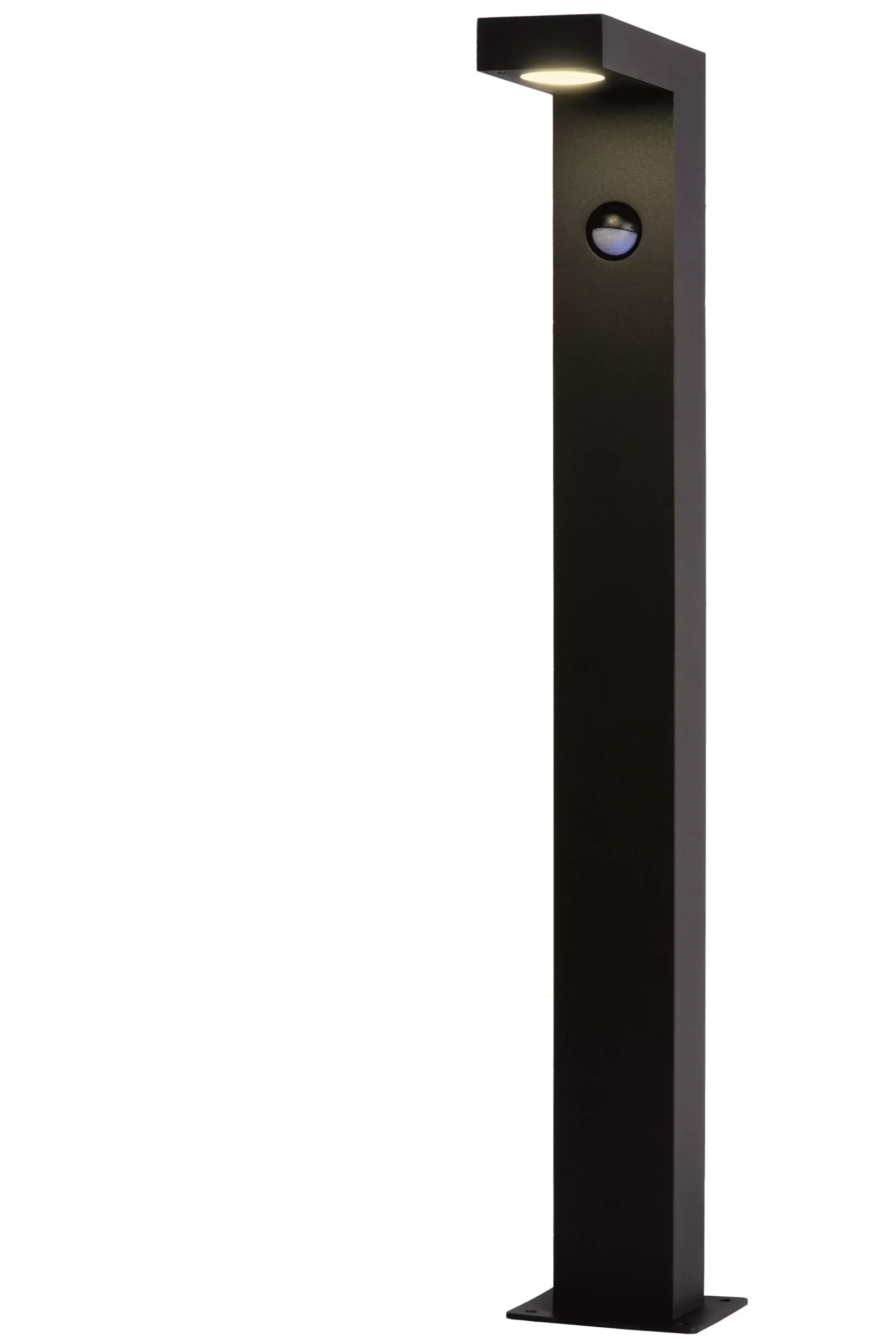 TEXAS-IR - Sokkellamp - LED - 1x7W 3000K - IP54 - Beweging & dag/nacht sensor (uitschakelbaar) - Antraciet*Lucide Cheap