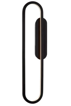 THELMA - Wandlamp - LED Dimb. - 1x24W 2700K - Zwart*Lucide Sale