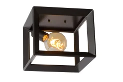THOR - Plafonnière - 1xE27 - Grijs ijzer*Lucide Cheap