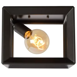 THOR - Plafonnière - 1xE27 - Grijs ijzer*Lucide Cheap