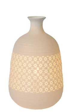 TIESSE - Tafellamp - Ø 18,6 cm - 1xE14 - Wit*Lucide Fashion