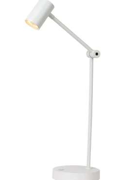 TIPIK - Oplaadbare Tafellamp - Accu/Batterij - LED 3 StepDim - 1x3W 2700K - Wit*Lucide Store