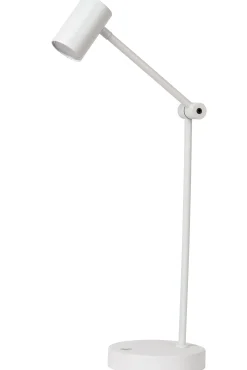 TIPIK - Oplaadbare Tafellamp - Accu/Batterij - LED 3 StepDim - 1x3W 2700K - Wit*Lucide Store