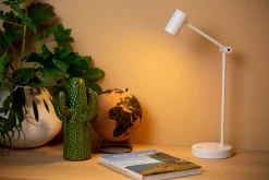 TIPIK - Oplaadbare Tafellamp - Accu/Batterij - LED 3 StepDim - 1x3W 2700K - Wit*Lucide Store