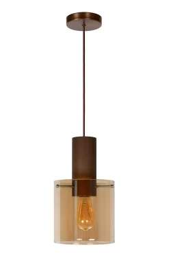 TOLEDO - Hanglamp - Ø 20 cm - 1xE27 - Amber*Lucide Cheap