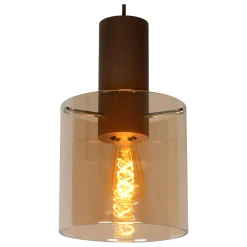 TOLEDO - Hanglamp - Ø 20 cm - 3xE27 - Amber*Lucide Fashion
