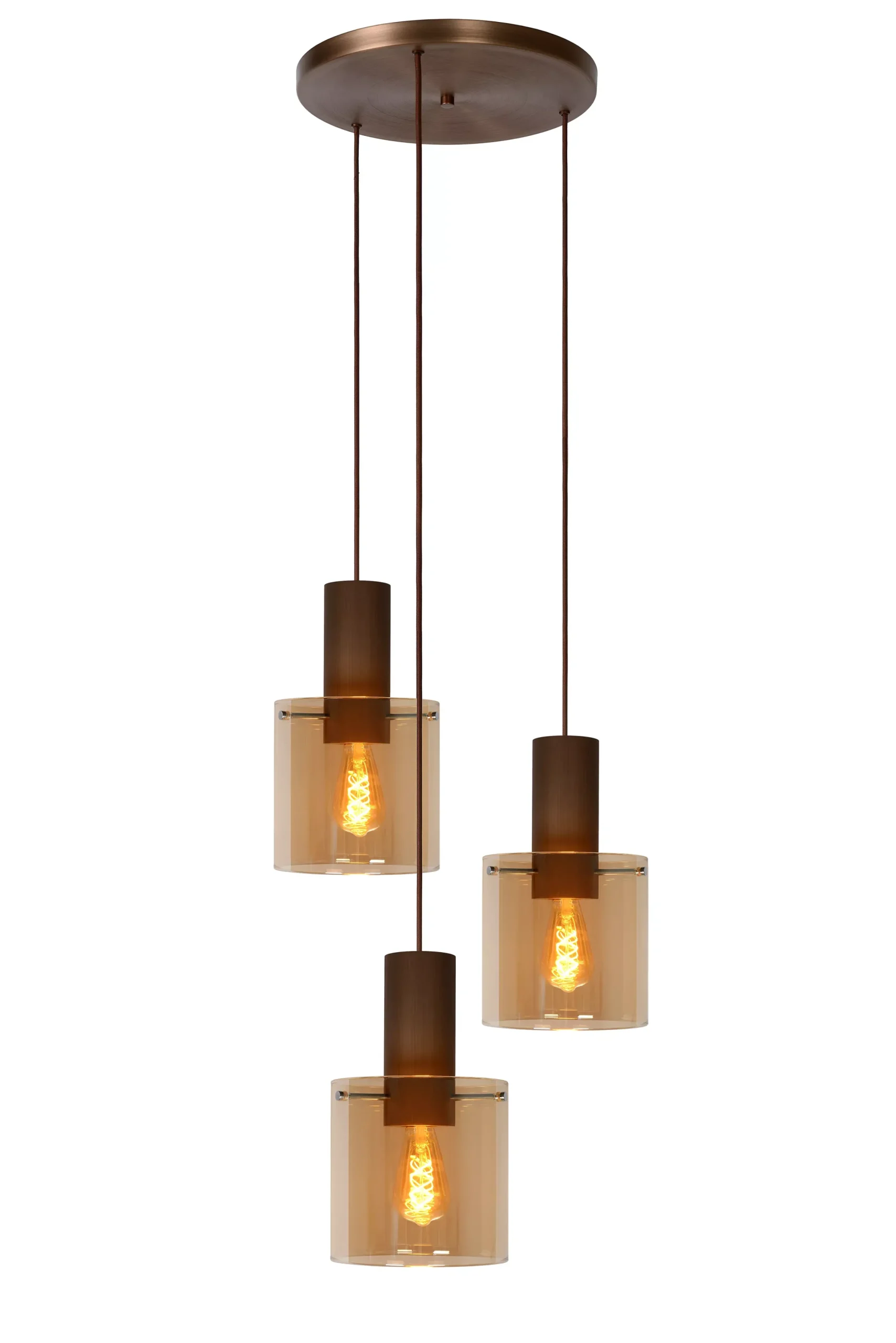 TOLEDO - Hanglamp - 3xE27 - Amber*Lucide Flash Sale