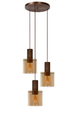 TOLEDO - Hanglamp - 3xE27 - Amber*Lucide Flash Sale