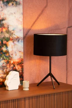 TONDO - Tafellamp - Ø 30 cm - 1xE27 - Zwart*Lucide Store