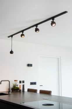 TRACK FAVORI Hanglamp - 1-fase Railsysteem / Railverlichting - 1xGU10 - Zwart (Uitbreiding)*Lucide Best Sale