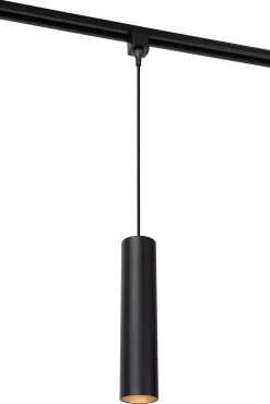 TRACK FLORIS Hanglamp - 1-fase Railsysteem / Railverlichting - 1xGU10 - Zwart (Uitbreiding)*Lucide Cheap