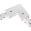 TRACK L-koppelstuk - 1-fase Railsysteem / Railverlichting - Links -Wit (Uitbreiding)*Lucide Store