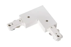 TRACK L-koppelstuk - 1-fase Railsysteem / Railverlichting - Links -Wit (Uitbreiding)*Lucide Store