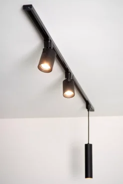 TRACK NIGEL Railspot - 1-fase Railsysteem / Railverlichting - 1xGU10 - Zwart (Uitbreiding)*Lucide Cheap