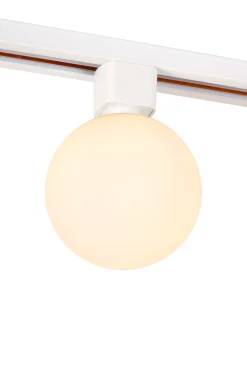 TRACK TYCHO- Railspot - 1-fase Railsysteem / Railverlichting - 1xG9 - Opaal (Uitbreiding)*Lucide Cheap
