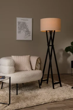 TRAFALGAR - Vloerlamp - 1xE27 - Zwart*Lucide Store