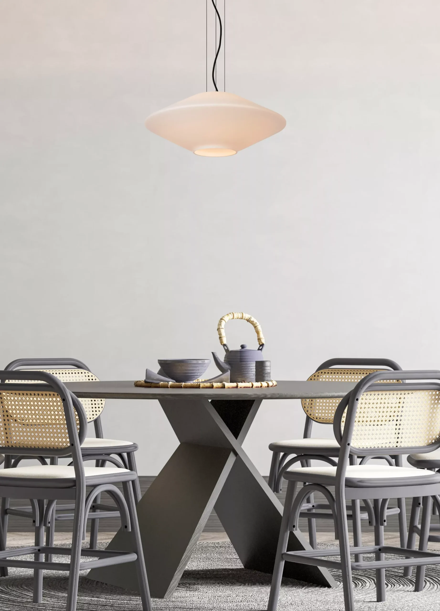 TREVOR - Hanglamp - Ø 50 cm - 1xE27 - Opaal*Lucide Cheap
