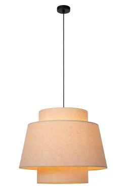 TRIBUTE - Hanglamp - Ø 60 cm - 1xE27 - Beige*Lucide Discount
