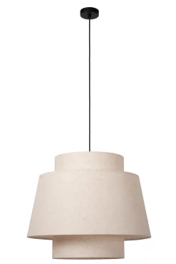 TRIBUTE - Hanglamp - Ø 60 cm - 1xE27 - Beige*Lucide Discount