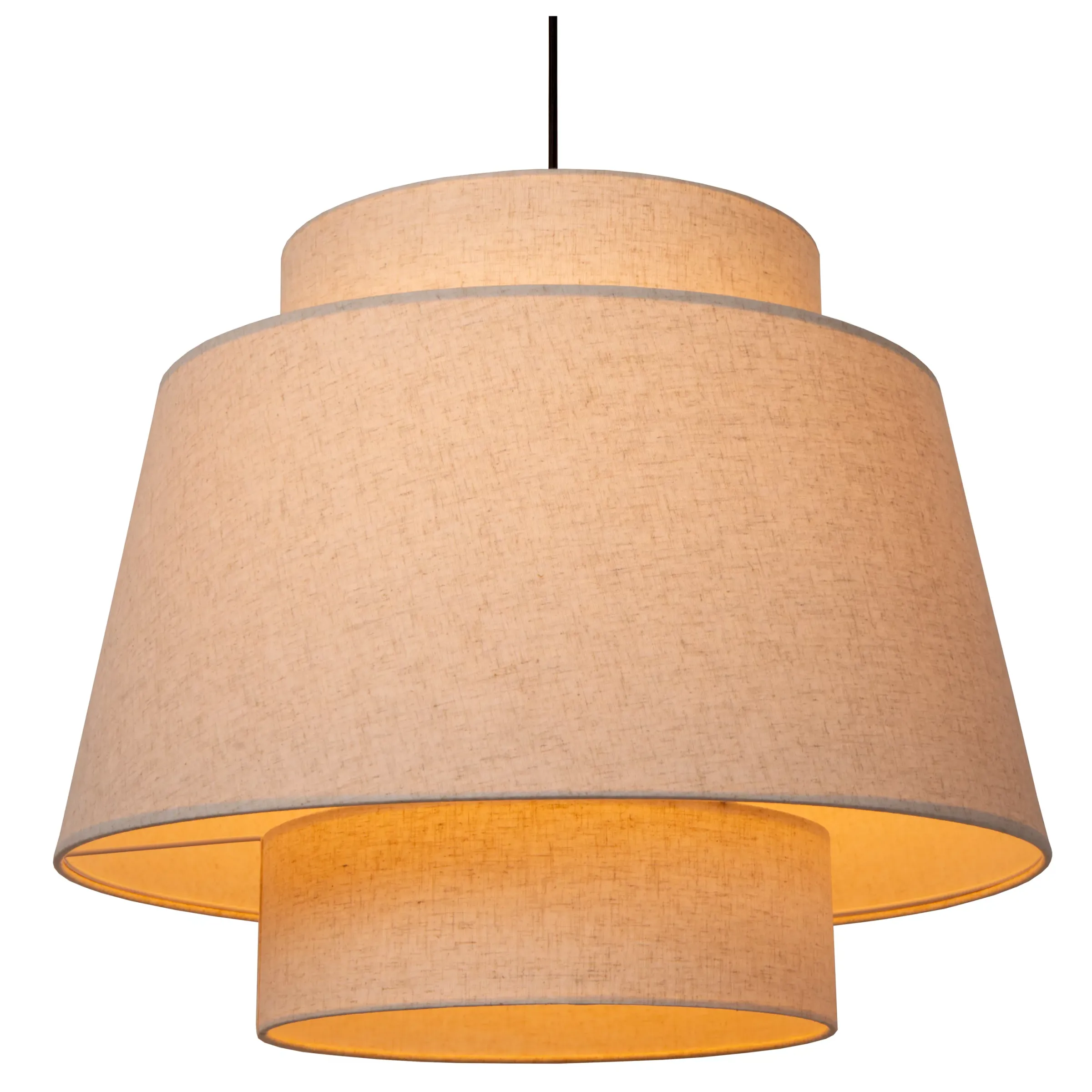 TRIBUTE - Hanglamp - Ø 60 cm - 1xE27 - Beige*Lucide Discount