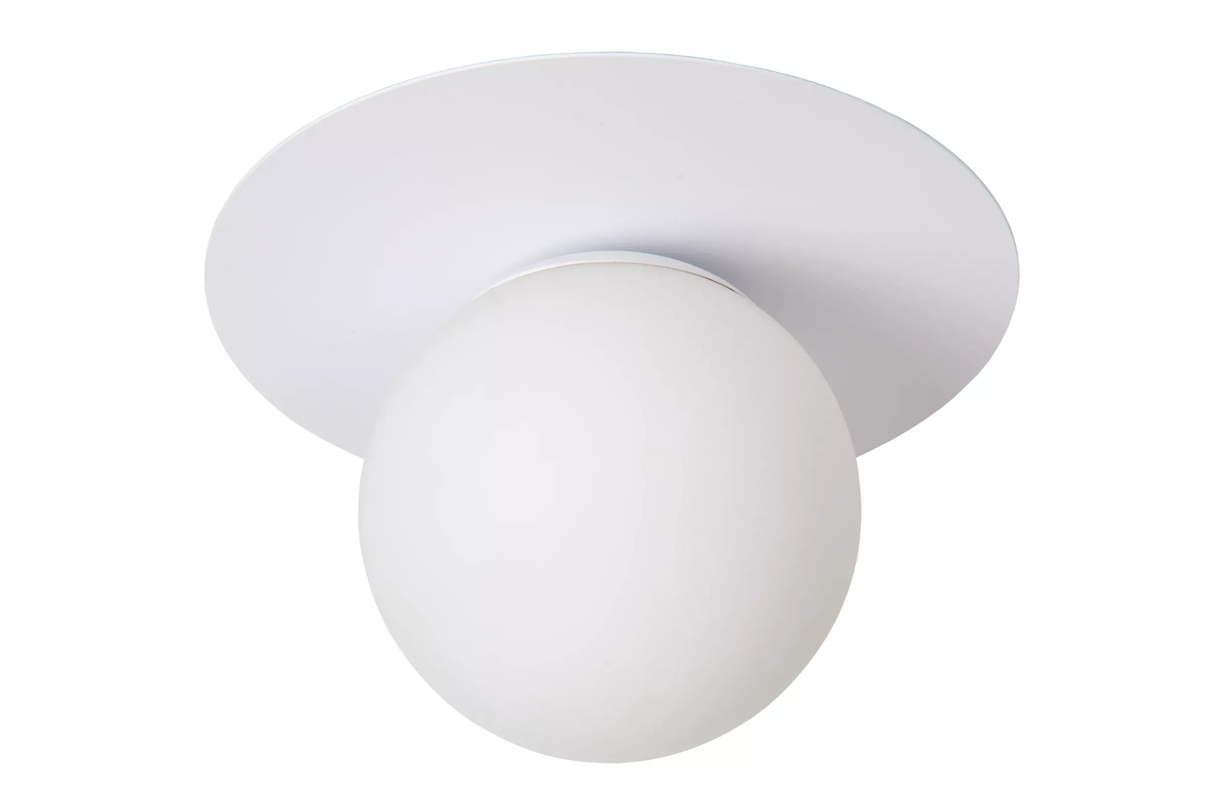 TRICIA - Plafonnière - Ø 25 cm - 1xE27 - Wit*Lucide Store