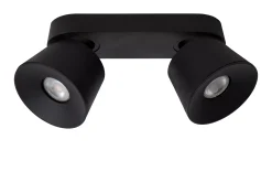 TRIGONO - Plafondspot - 2xGU10 - Zwart*Lucide Cheap
