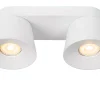 TRIGONO - Plafondspot - 2xGU10 - Wit*Lucide Cheap