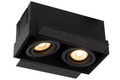 TRIMLESS - Inbouwspot - 2xGU10 - Zwart*Lucide Outlet