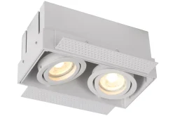 TRIMLESS - Inbouwspot - 2xGU10 - Wit*Lucide Best Sale