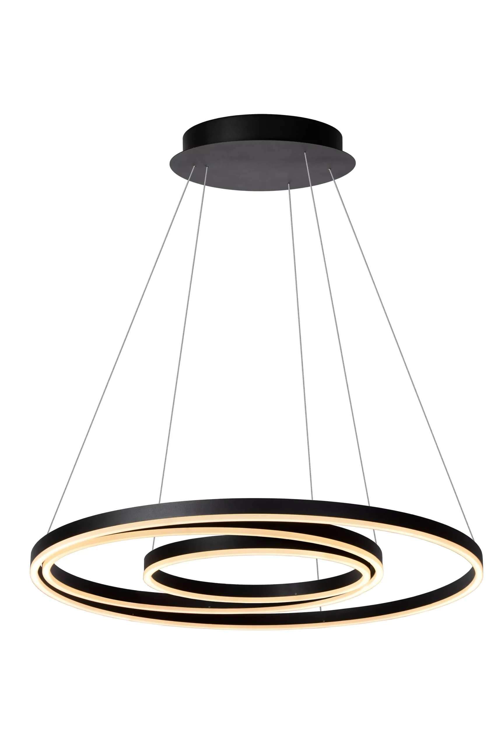 TRINITI - Hanglamp - Ø 80 cm - LED Dimb. - 3000K - Zwart*Lucide Sale