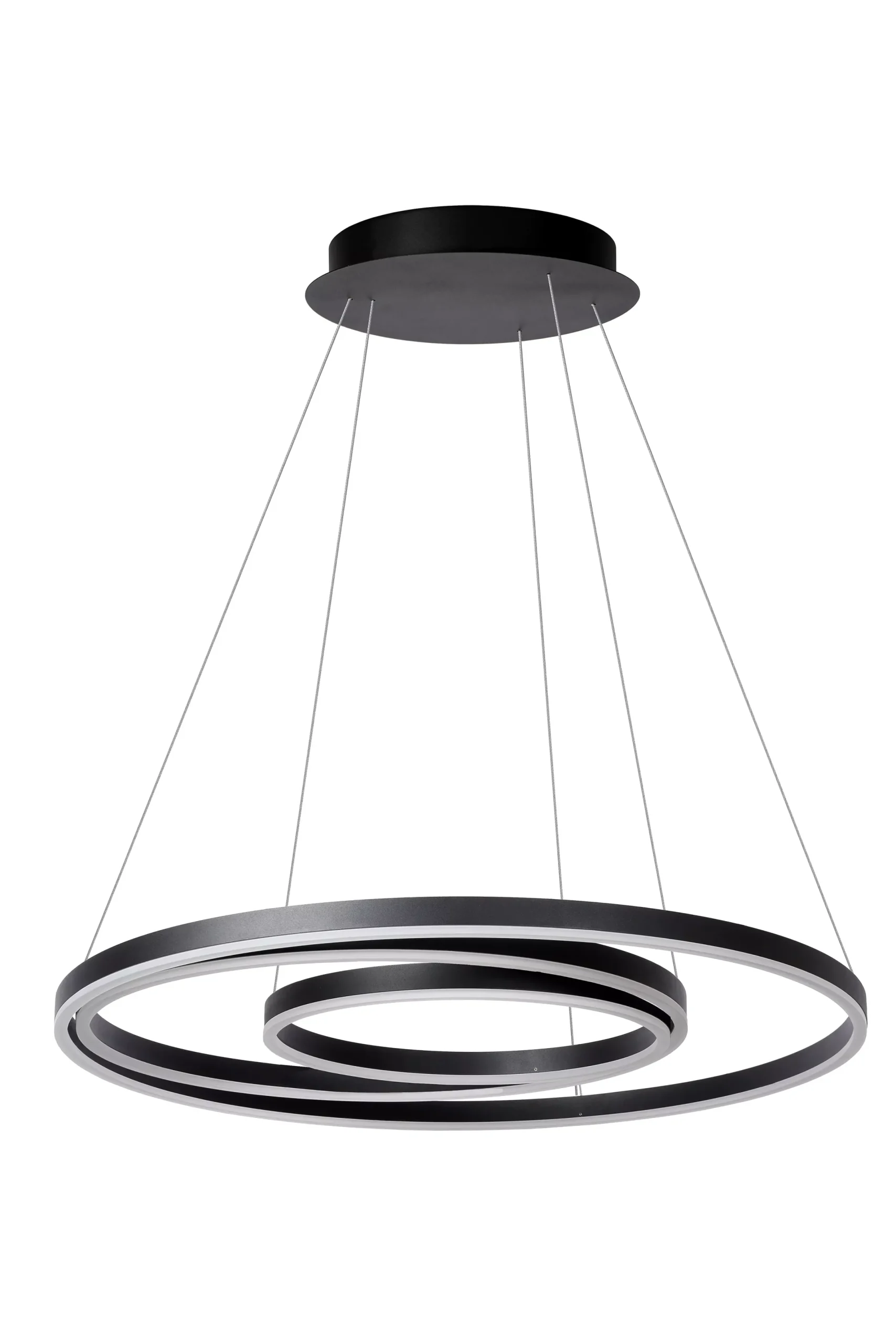 TRINITI - Hanglamp - Ø 80 cm - LED Dimb. - 3000K - Zwart*Lucide Sale